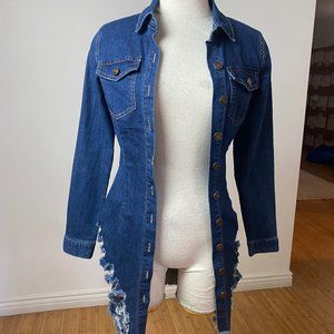 Denim shirt dress from Fashion Nova